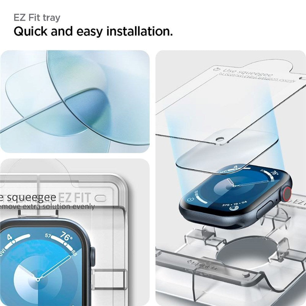 Apple Watch 11 / 10 (42mm) - Spigen - Fleksibel Beskyttelsesfilm 2-Pack - Gennemsigtig