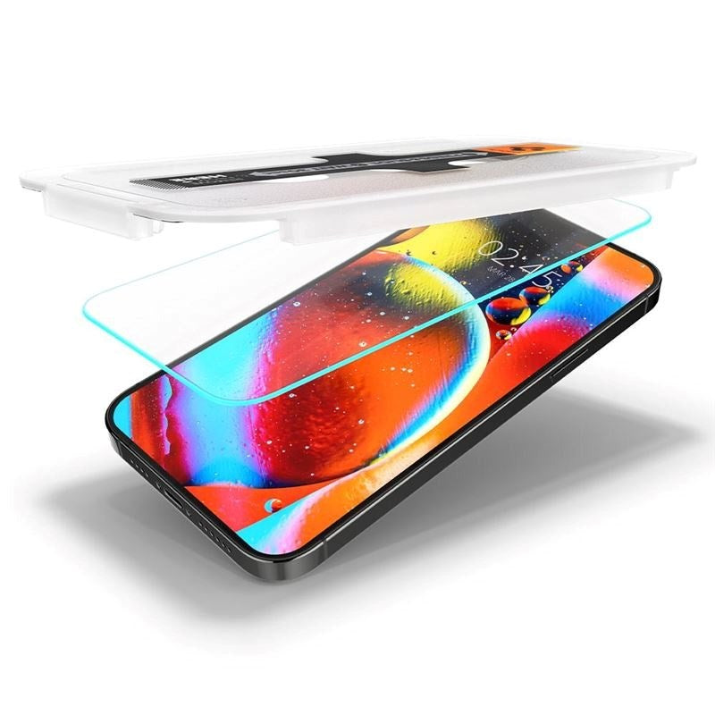 iPhone 14 Plus / 13 Pro Max Spigen EZ Fit Glas.tR Beskyttelsesglas 2 Stk. - Case Friendly - Gennemsigtig