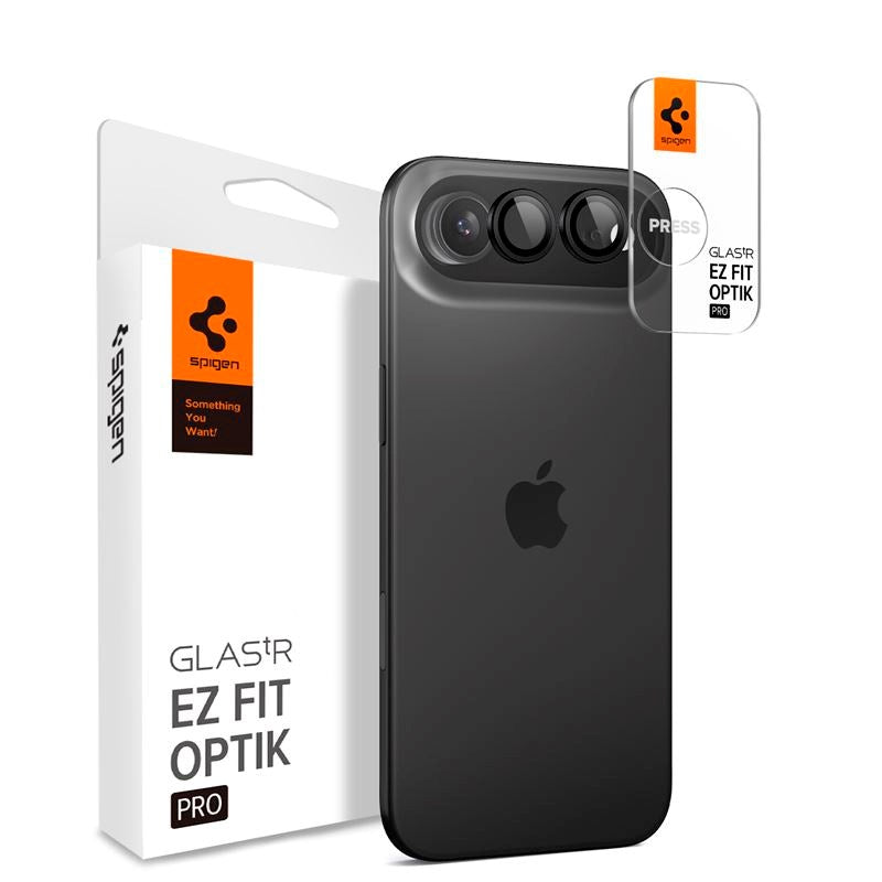 Spigen - iPhone Air - Glass tR EZ Fit Optik Pro Kameralinsebeskyttelsesglas - 2 stk - Sort