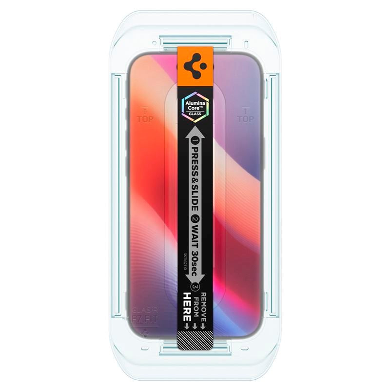 Spigen iPhone Air Glass tR EZ Fit Pro HD Skærmbeskyttelsesglas - Privacy Funktion - Gennemsigtig