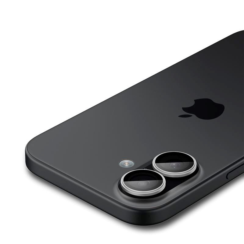 Spigen - iPhone 17 - Glass tR EZ Fit Optik Pro Kameralinsebeskyttelsesglas - 2 stk - Sølv