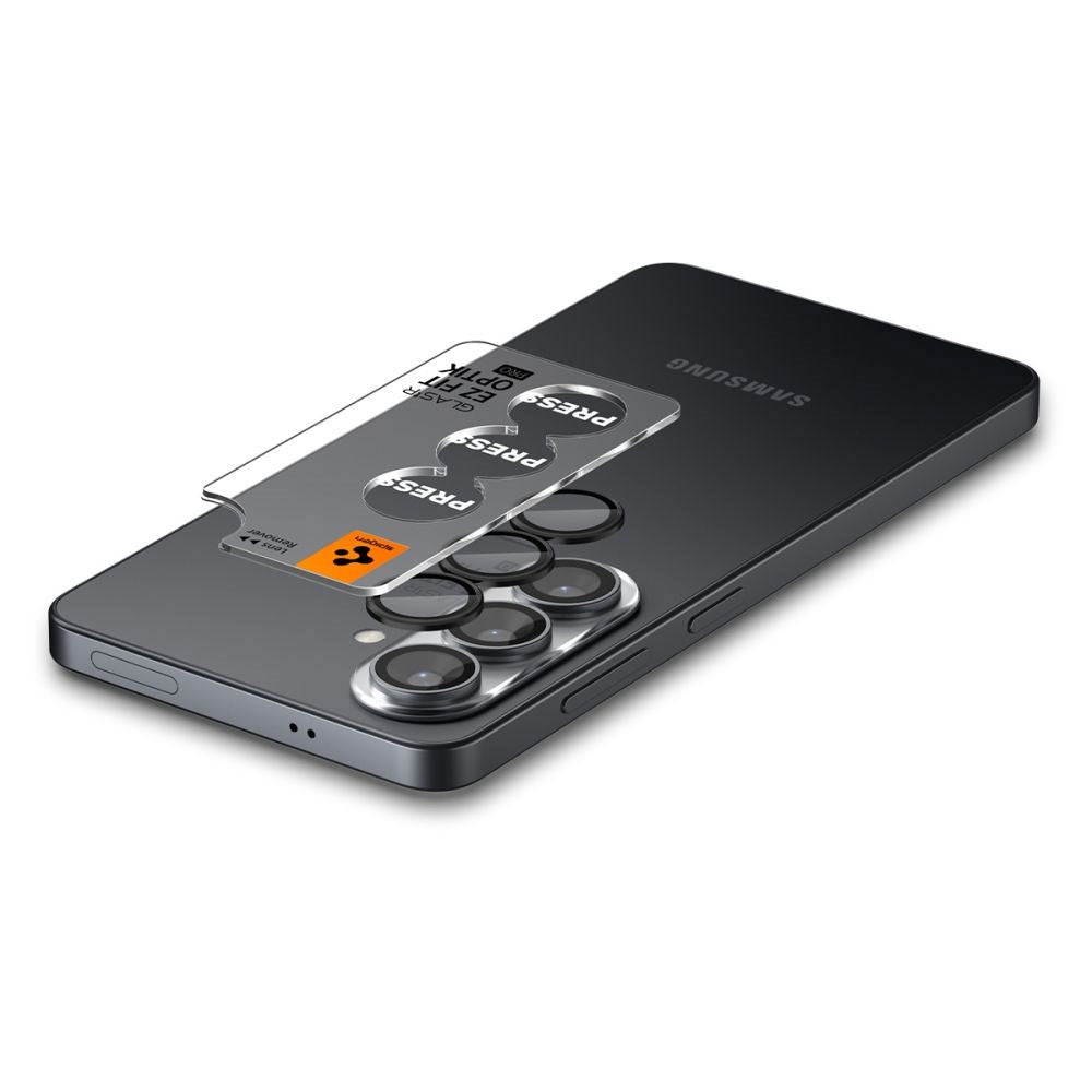 Spigen Samsung Galaxy S26 Glass tR EZ Fit Optik Pro Kameralinseglas - 2 stk - Sort
