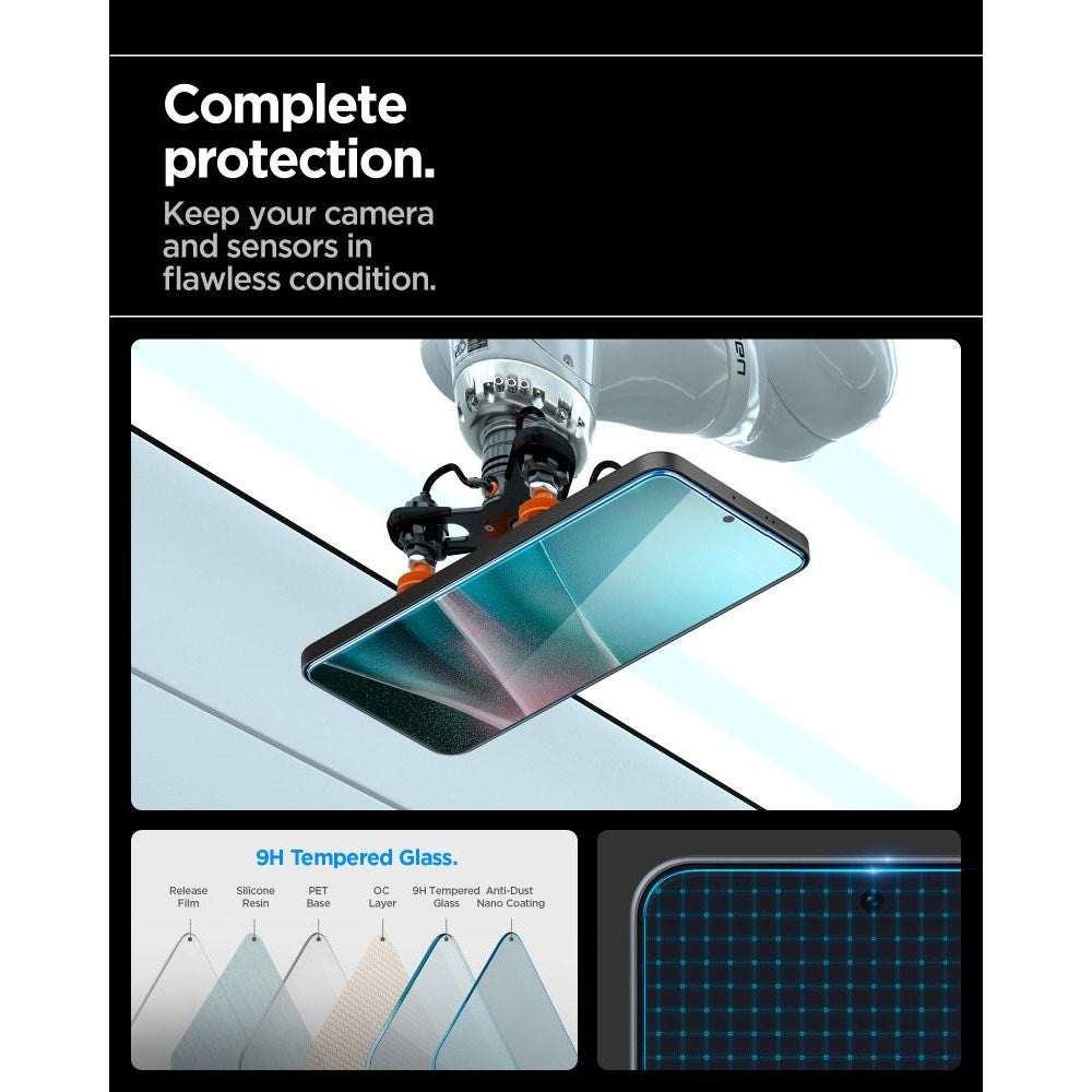 Samsung Galaxy A37/A36 (5G) - Spigen EZ Fit Glass tR Skærmbeskyttelse - Case Friendly - Gennemsigtig