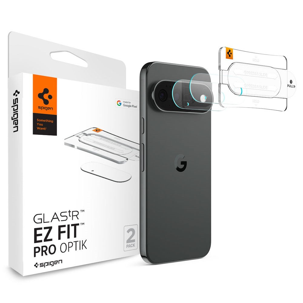 Google Pixel 11 Pro XL Spigen Glass tR EZ Fit Optik Pro Kamerabeskytter - 2 stk - Gennemsigtig