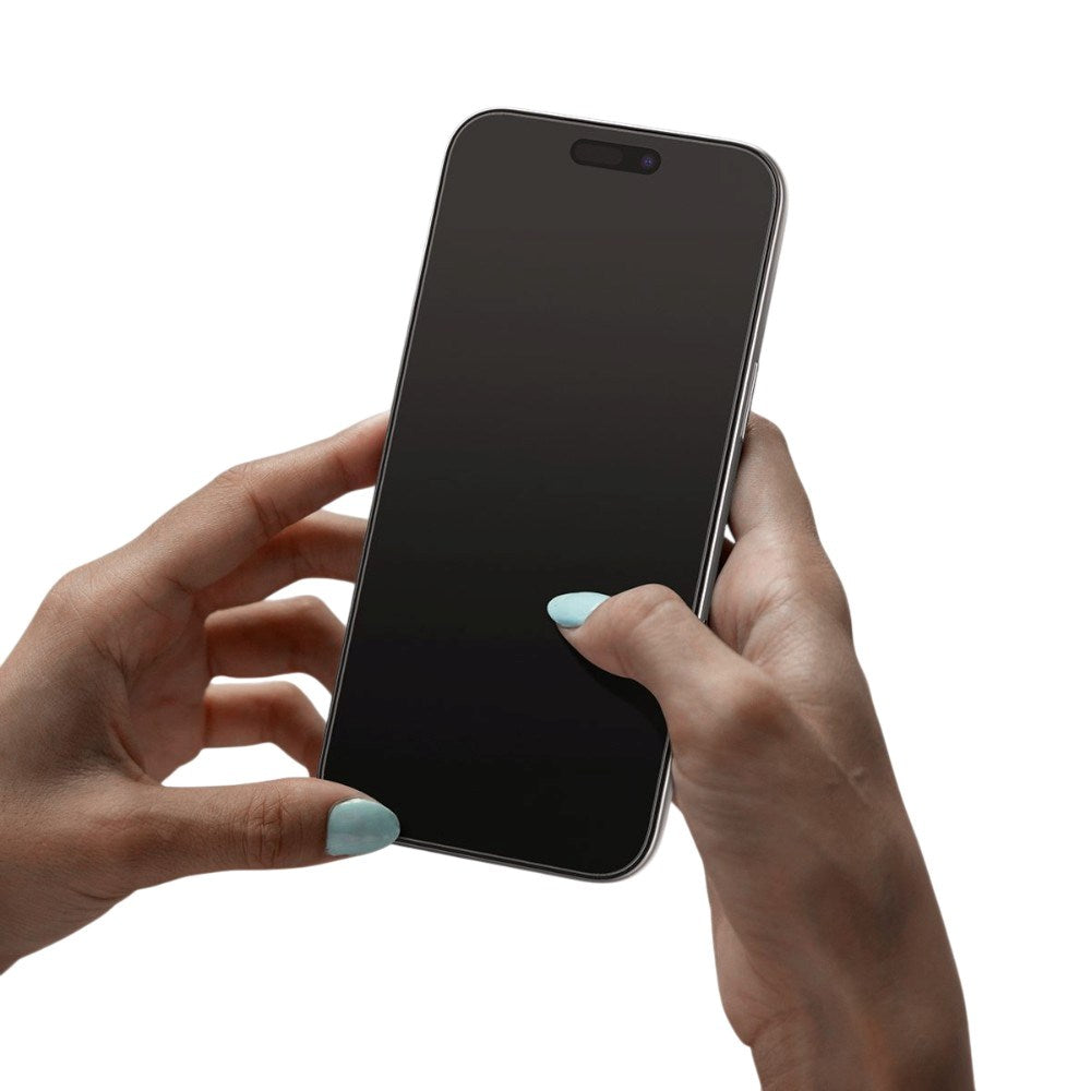 iPhone 18 Pro Max Spigen Glass tR EZ Fit Pro HD Privacy Skærmbeskyttelsesglas - 2 stk - Gennemsigtig