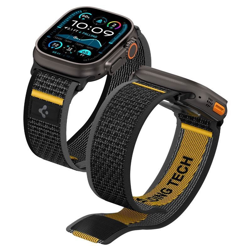 Apple Watch (44/SE/45/46/49mm) Spigen Athlex Air Active Rem - Sort