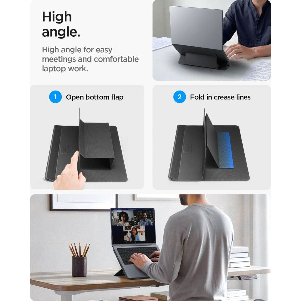 Spigen Slim Fold Laptop Stander - Sort
