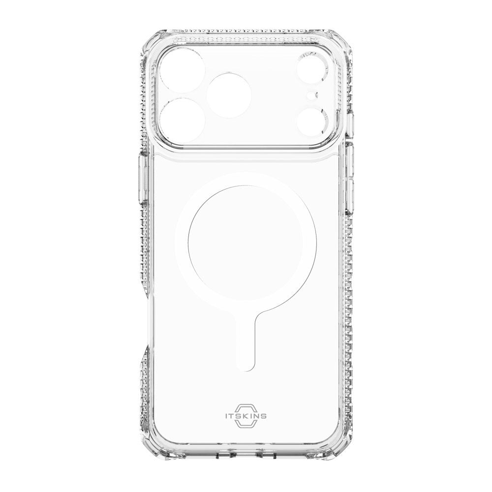 iPhone 17 Pro ITSKINS Hybrid MagClear Case - MagSafe Kompatibel - Gennemsigtig