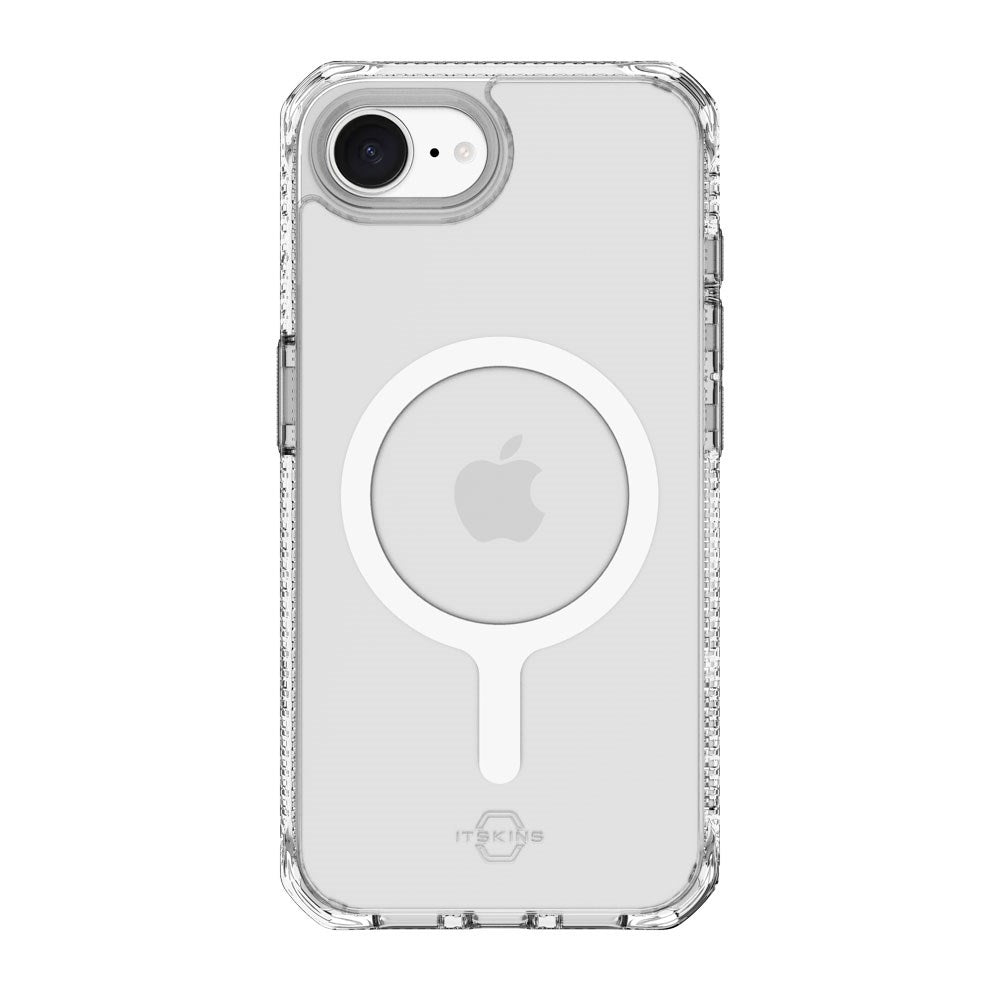 iPhone 16e ITSKINS Hybrid MagClear Case - MagSafe Kompatibel - Gennemsigtig