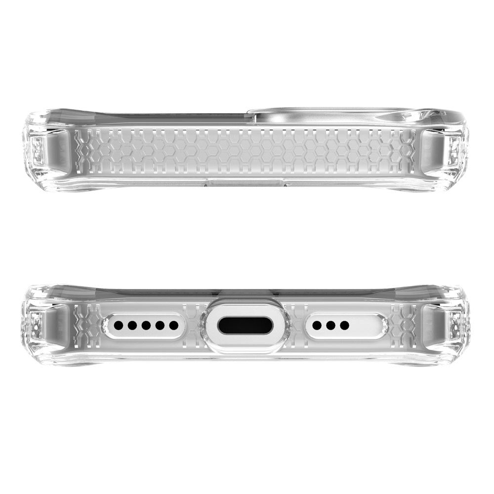 iPhone 16e ITSKINS Hybrid MagClear Case - MagSafe Kompatibel - Gennemsigtig