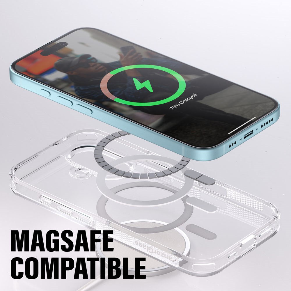 iPhone 16 Pro PanzerGlass 3-i-1 Bundle m. EasyAligner - Skærmbeskyttelse (UWF) / Bagsidecover / Kamerabeskyttelse - Gennemsigtig / Sort
