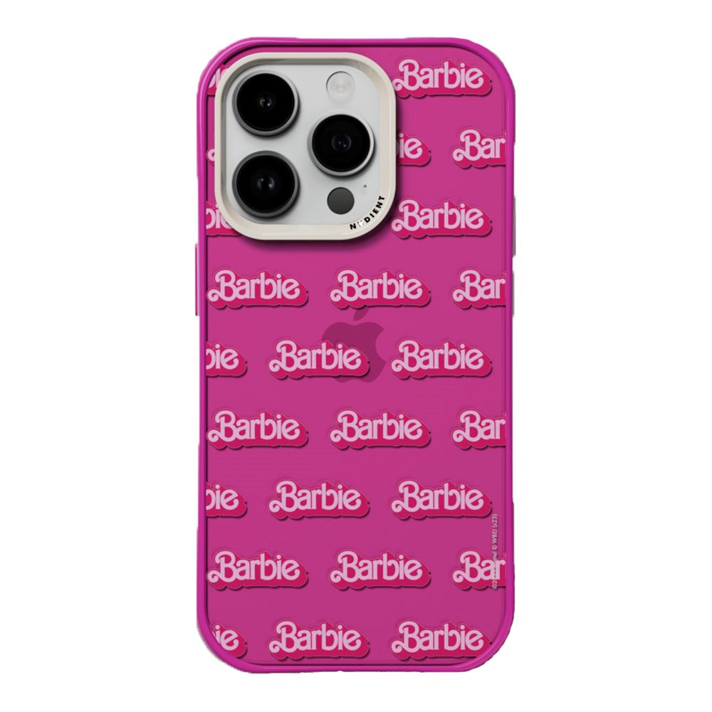 Nudient Form Case iPhone 14 Pro Bagside Cover - Barbie Grid