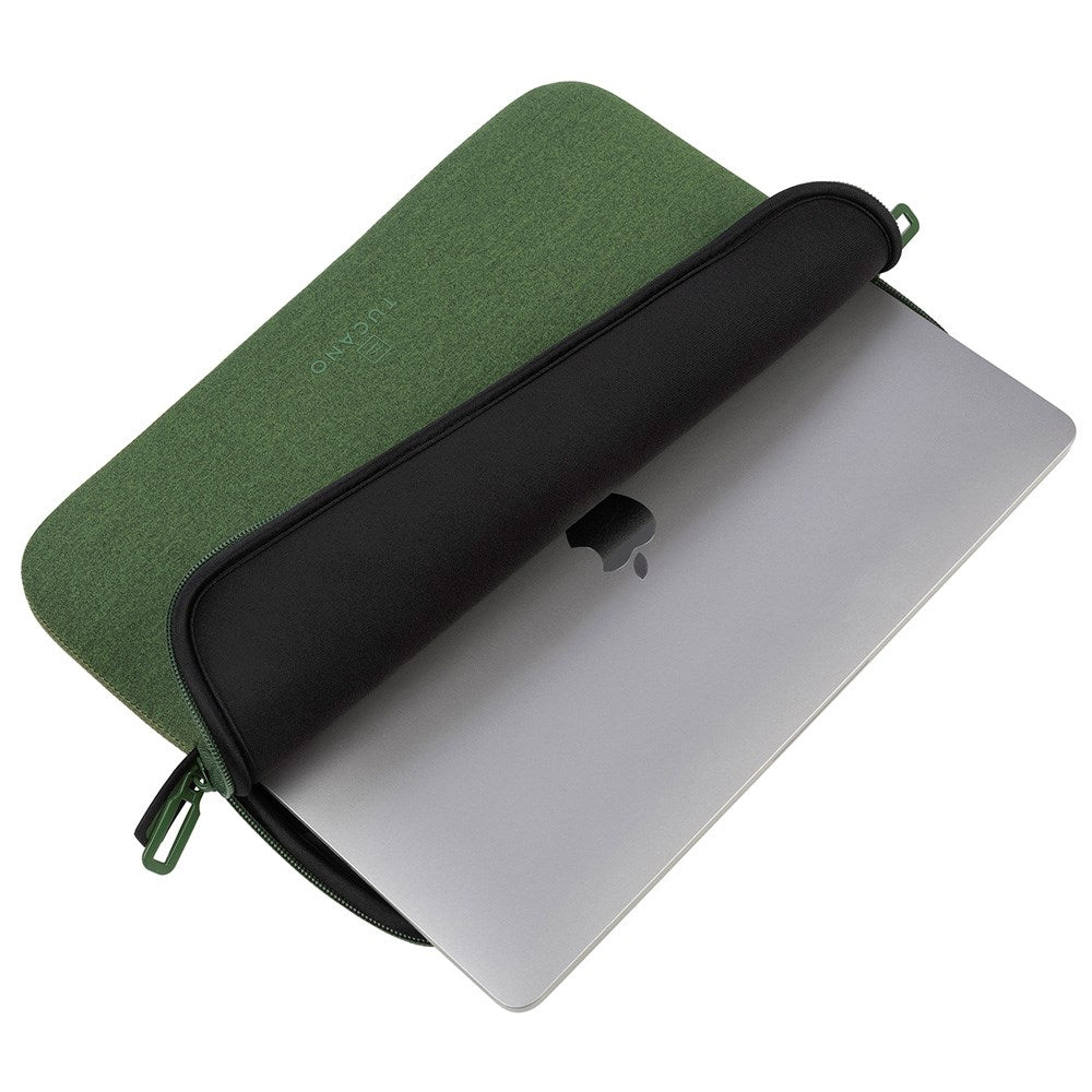 Tucano Second Skin Neopren 13.3-14" (33 x 23.5 cm) Computer Sleeve - Melange - Grøn