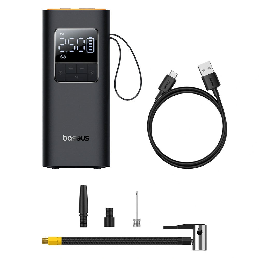 Baseus SuperMini Pro Kompressor - Batteriedrevet - Sort
