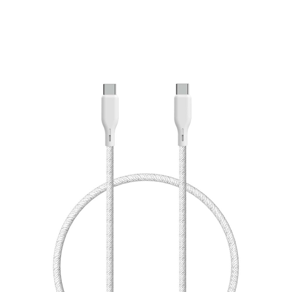 ËSSENTIALS by Upström USB-C til USB-C Kabel 100W 1.2m - Hvid