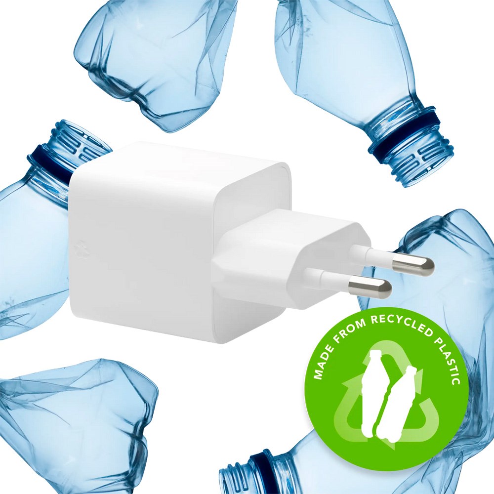 1 x USB-C 25W/1 x USB-A 18W - dbramante1928 EU Vægoplader - Hvid