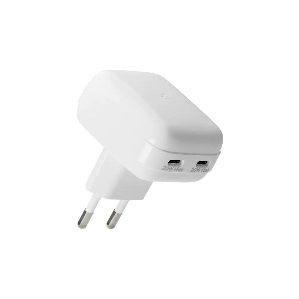 dbramante1028 Vægoplader - 20W - 2 x USB-C Stik - Hvid