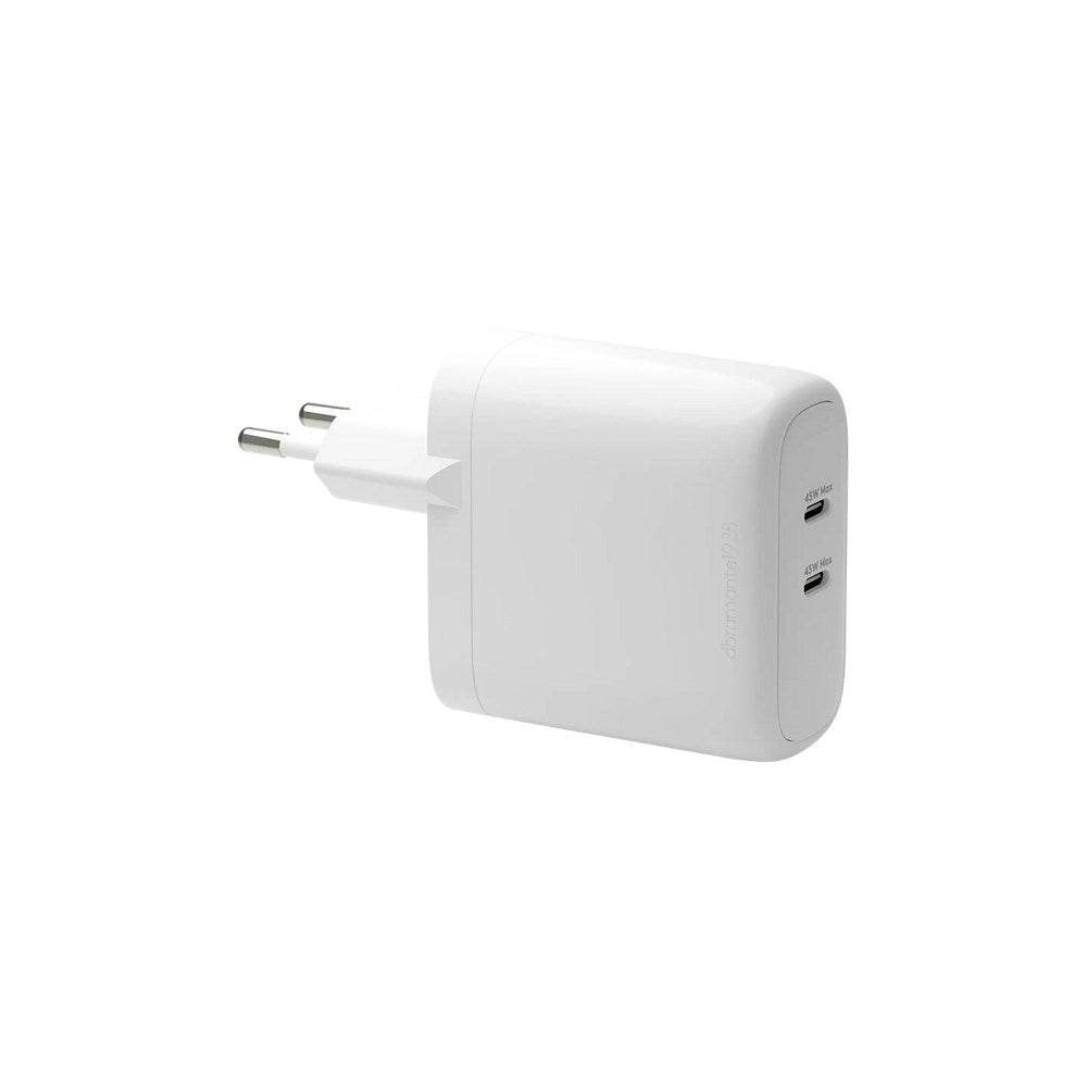 2 x USB-C 45W - dbramante1928 EU Vægoplader - Hvid
