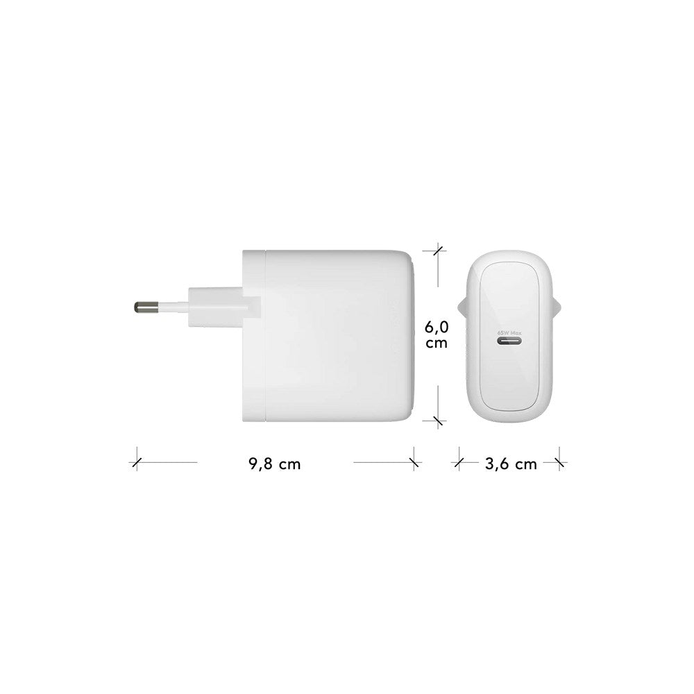 1 x USB-C 65W - dbramante1928 EU Vægoplader - Hvid