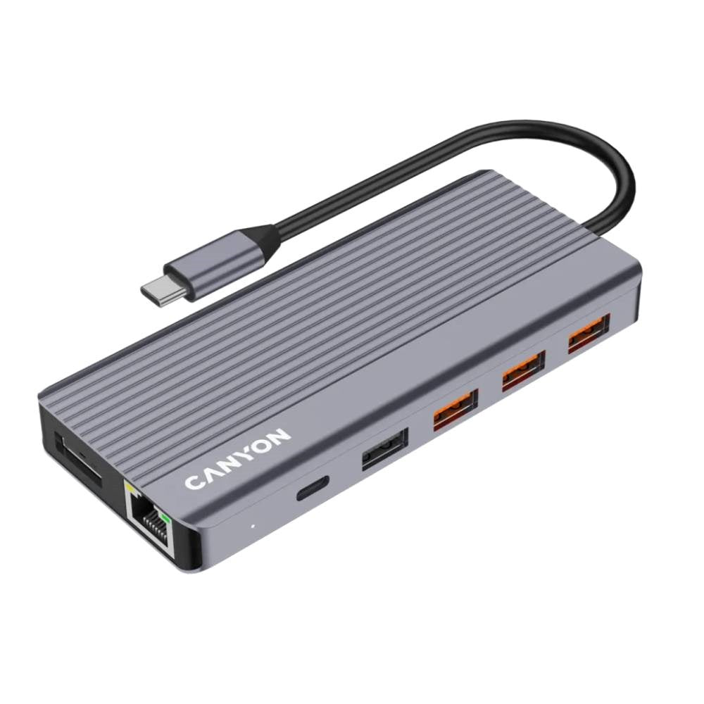 Canyon 13-i-1 USB-C Hub - Grå