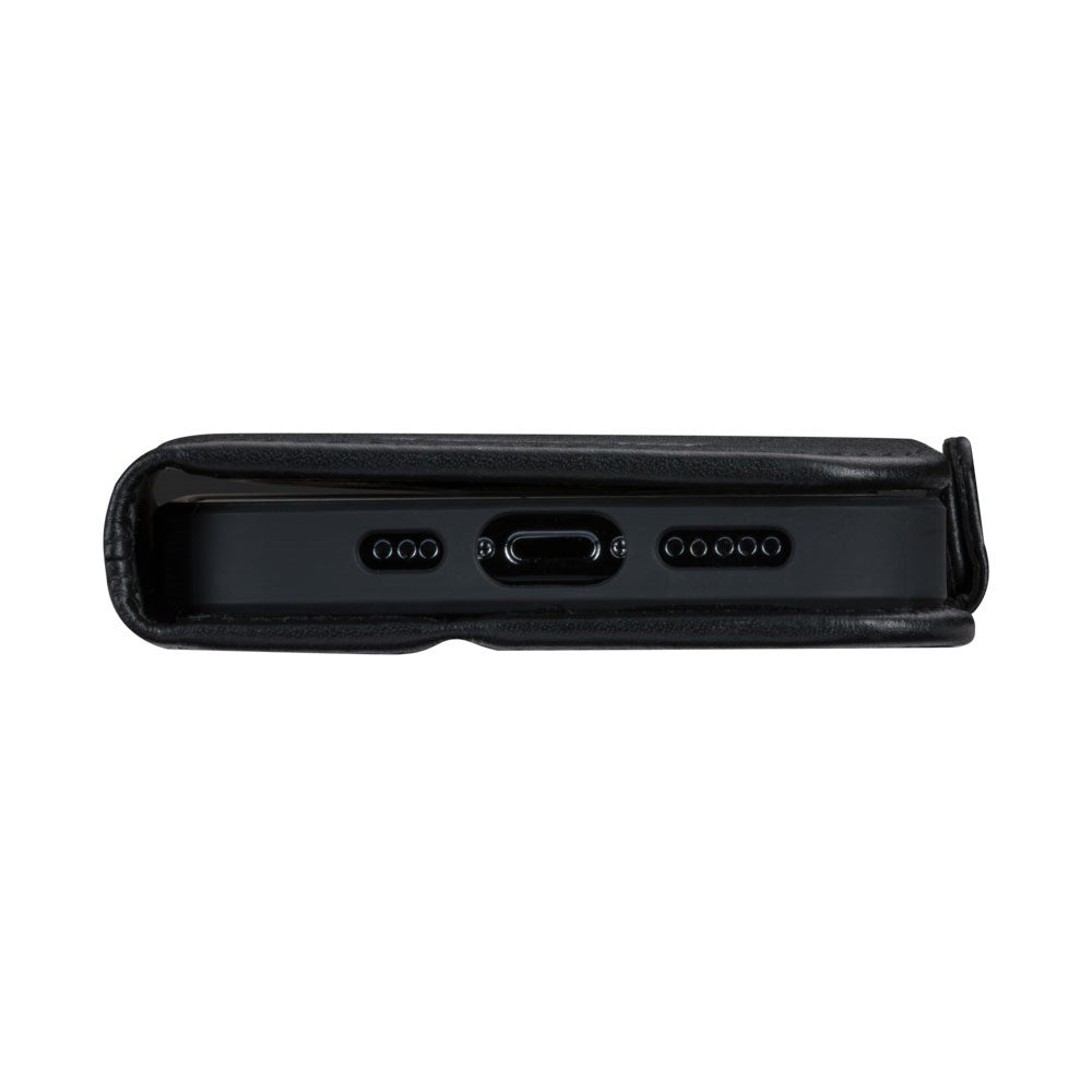 iPhone 16e dbramante1928 Copenhagen Slim Ægte Læder Flip Cover m. Pung - Sort