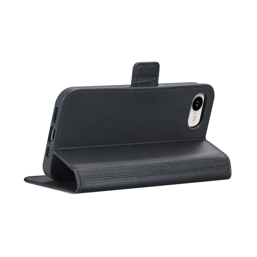 iPhone 16e dbramante1928 Copenhagen Slim Ægte Læder Flip Cover m. Pung - Sort