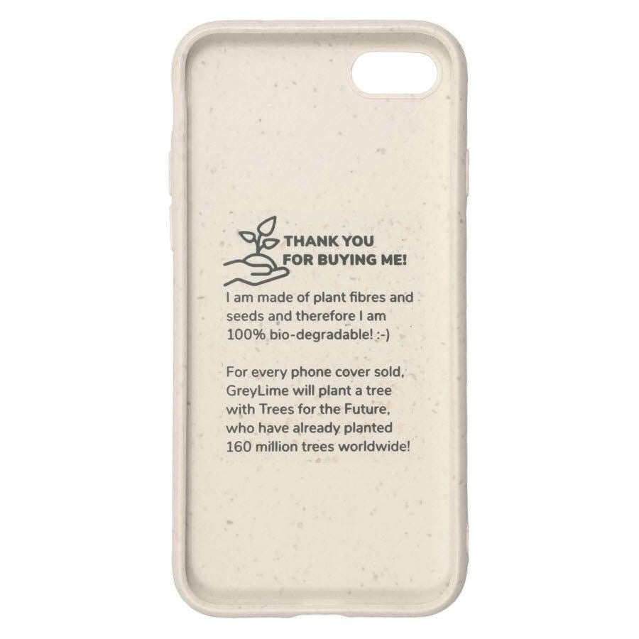 iPhone SE (2022 / 2020) / 8 / 7 / 6(s) GreyLime 100% Biodegradable Cover - Beige