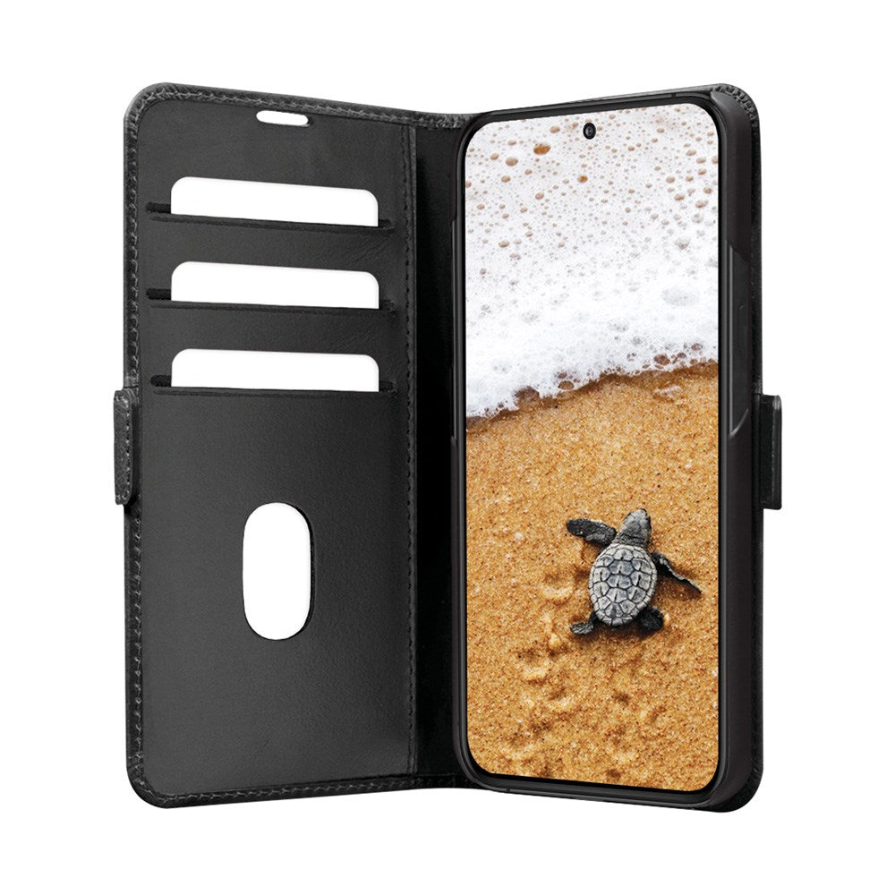 dbramante1928 Copenhagen - Samsung Galaxy S25+ (Plus) - Slim Ægte Læder Cover m. Pung - Black