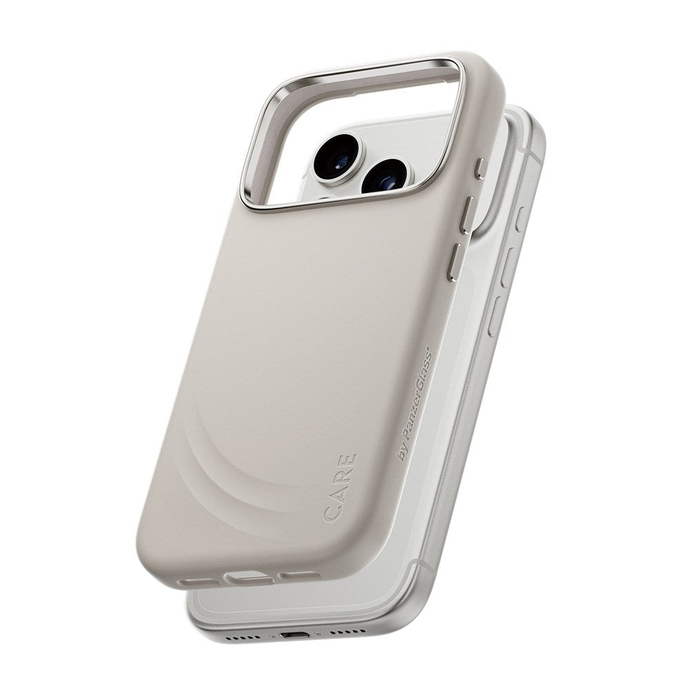 CARE by PanzerGlass iPhone 17 Pro Flow Mobil Cover - MagSafe Kompatibel - Vanilla