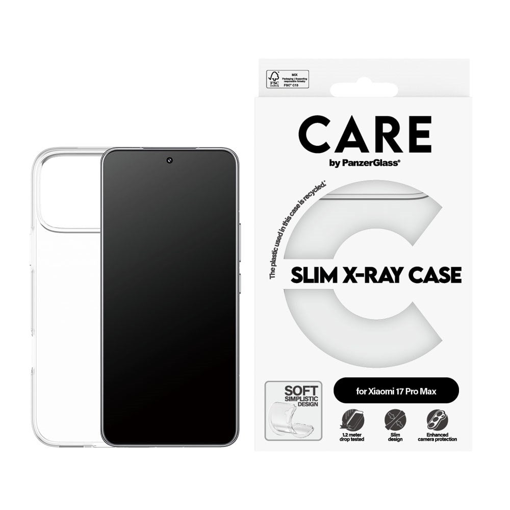 Xiaomi 17 Ultra CARE by PanzerGlass FASHION X-Ray Soft Basic Mobil Cover - Transparent