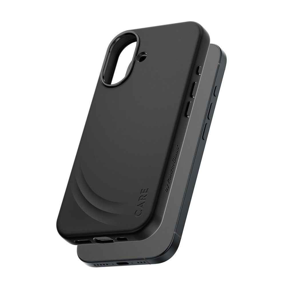 CARE by PanzerGlass iPhone 17 Feature Flow Mobil Cover - MagSafe Kompatibel - Sort