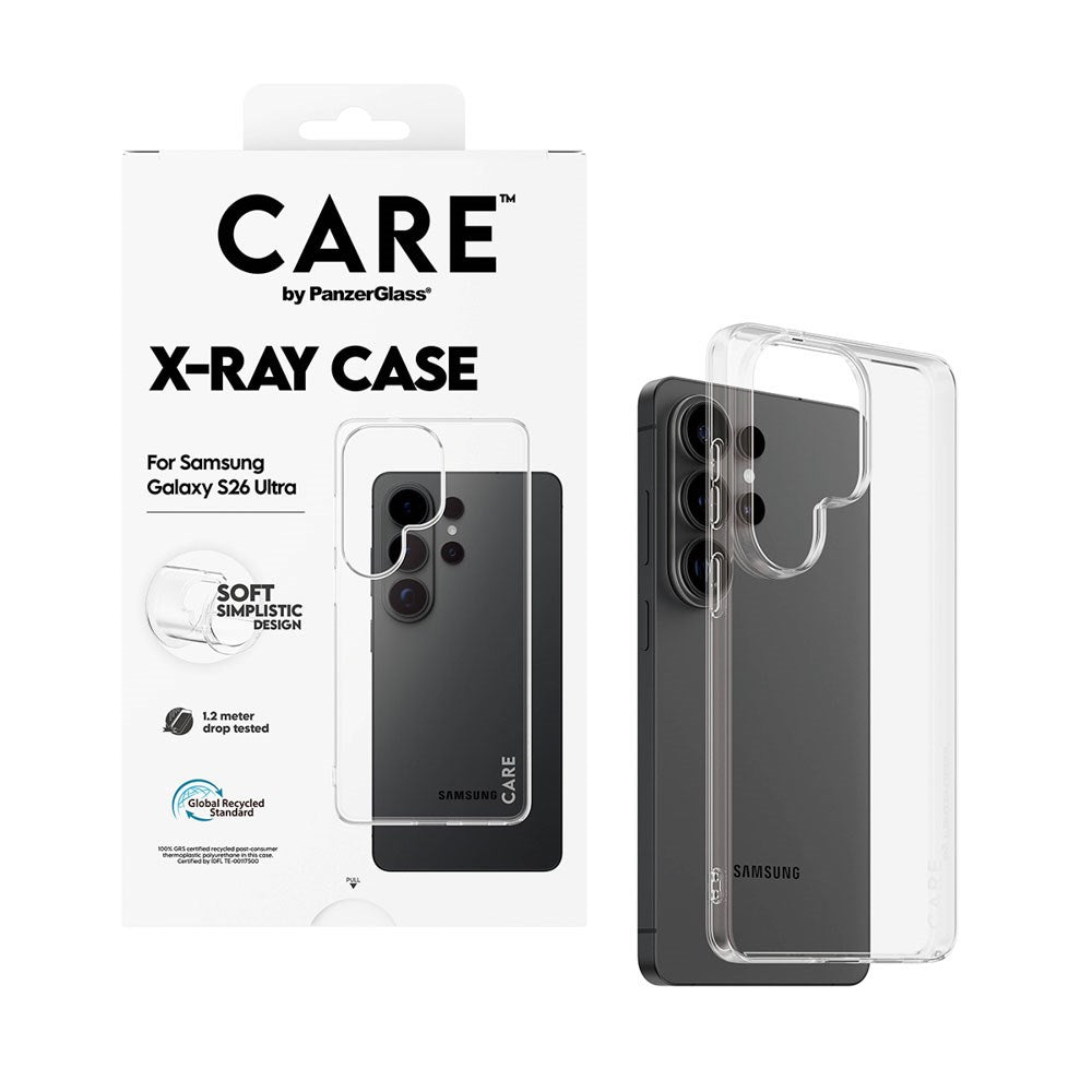 Samsung Galaxy S26 Ultra CARE by PanzerGlass Fashionable X-Ray Soft Basic Cover - Transparent