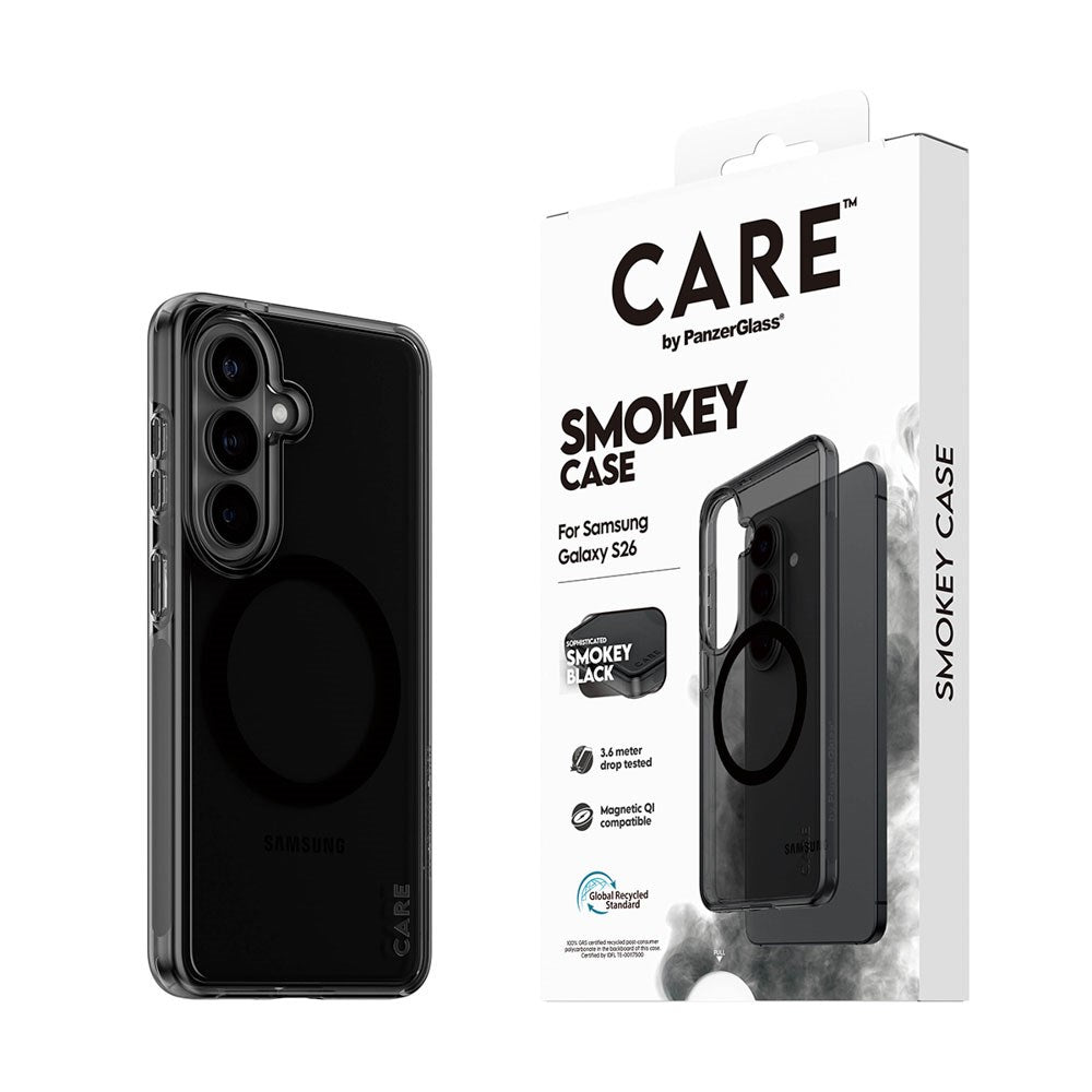 Samsung Galaxy S26 CARE by PanzerGlass Urban Explorer Cover - Qi Kompatibel - Smokey Sort