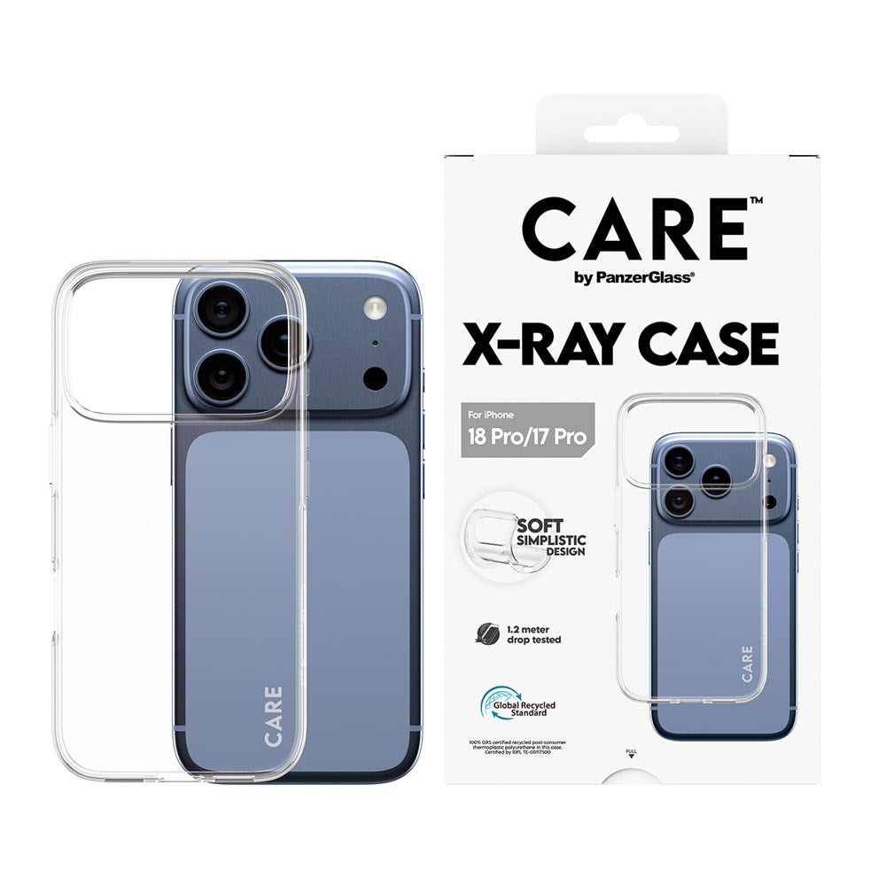 iPhone 18 Pro / 17 Pro CARE by PanzerGlass Fashionable X-Ray Soft Basic Cover - Gennemsigtig