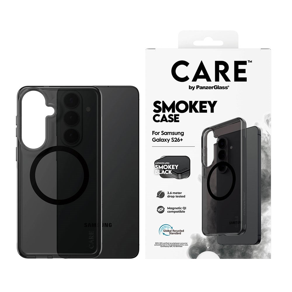 Samsung Galaxy S26+ (Plus) CARE by PanzerGlass Urban Explorer Cover - Qi Kompatibel - Smokey Sort