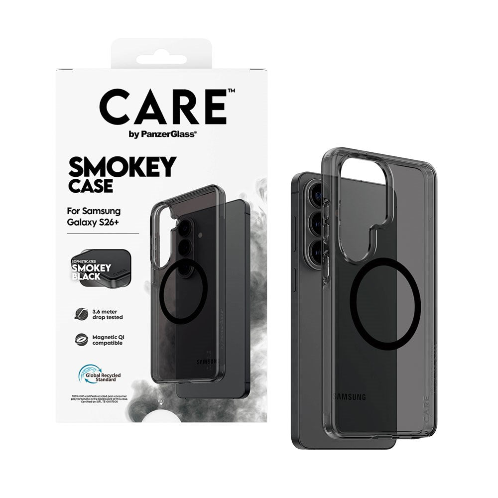 Samsung Galaxy S26+ (Plus) CARE by PanzerGlass Urban Explorer Cover - Qi Kompatibel - Smokey Sort