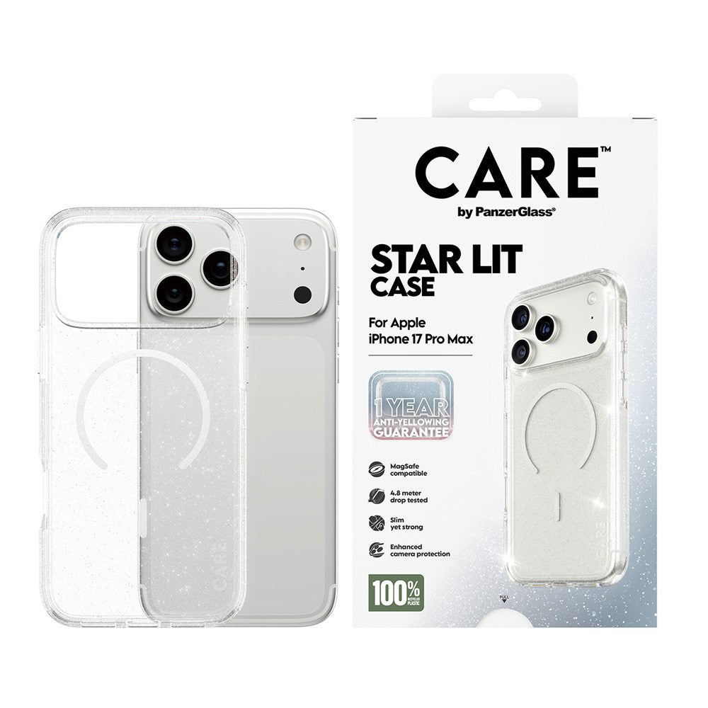 iPhone 17 Pro Max CARE by PanzerGlass FLAGSHIP Urban Explorer Cover - MagSafe Kompatibel - Transparent / Star Lit