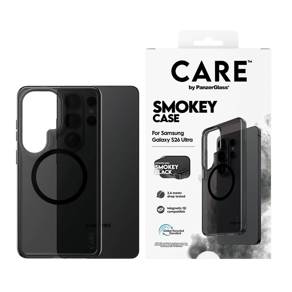 Samsung Galaxy S26 Ultra CARE by PanzerGlass Urban Explorer Cover - Qi Kompatibel - Smokey Sort