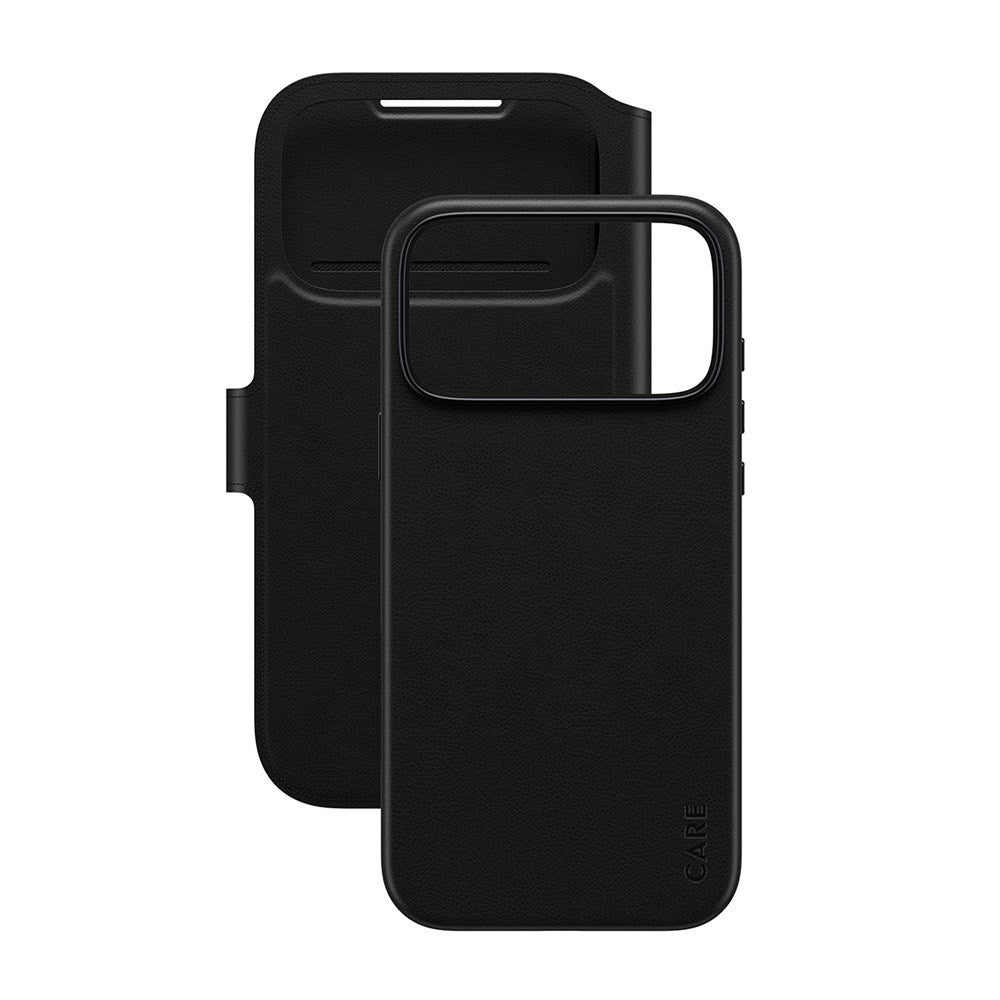 iPhone 17 Pro Max CARE by PanzerGlass Feature Tango 2-in-1 Mobil Cover m. Kortholder - Sort