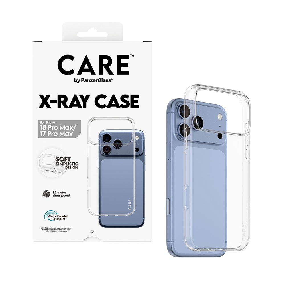 iPhone 18 Pro Max / 17 Pro Max CARE by PanzerGlass Fashionable X-Ray Soft Basic Cover - Gennemsigtig