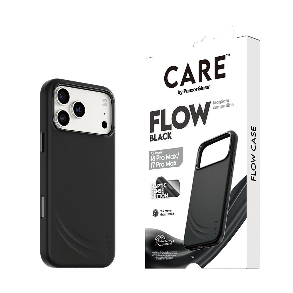 iPhone 18 Pro Max / 17 Pro Max CARE by PanzerGlass Feature Flow Mobil Cover - MagSafe Kompatibel - Sort