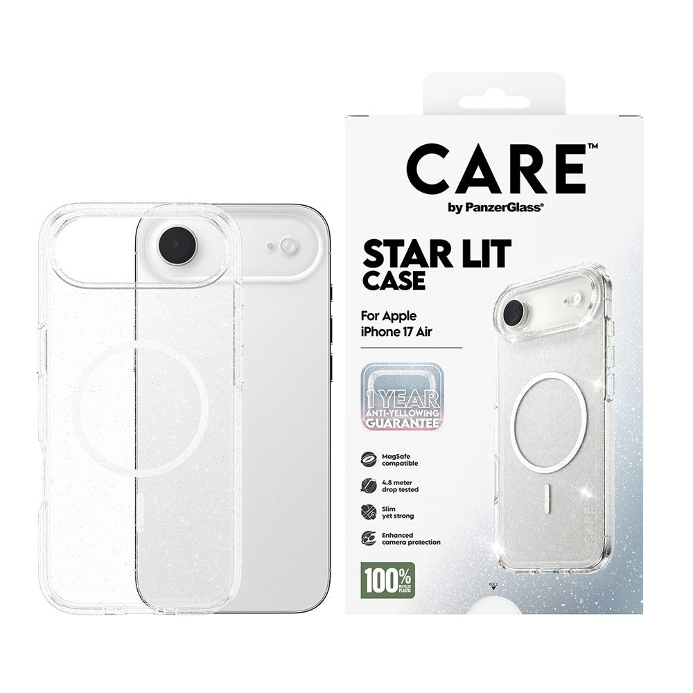 iPhone Air CARE by PanzerGlass FLAGSHIP Urban Explorer Cover - MagSafe Kompatibel - Transparent / Star Lit