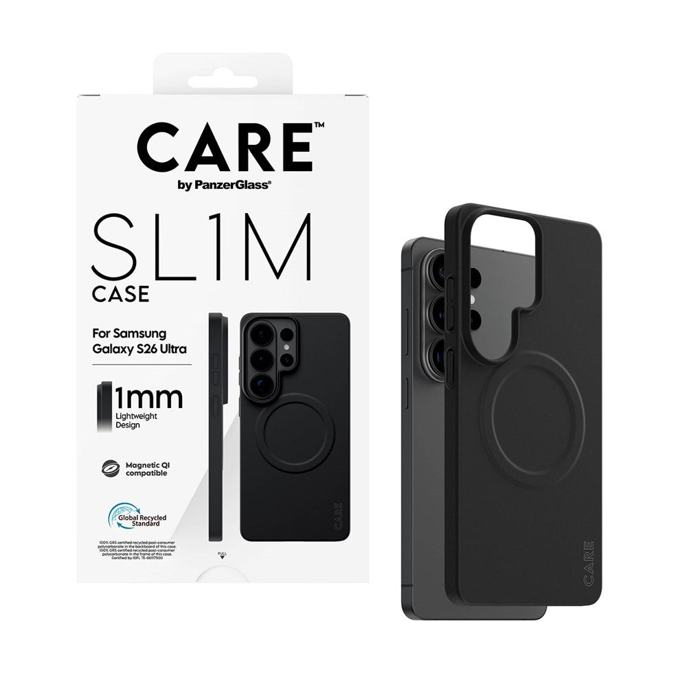 Samsung Galaxy S26 Ultra CARE by PanzerGlass SL1M Cover - Sort