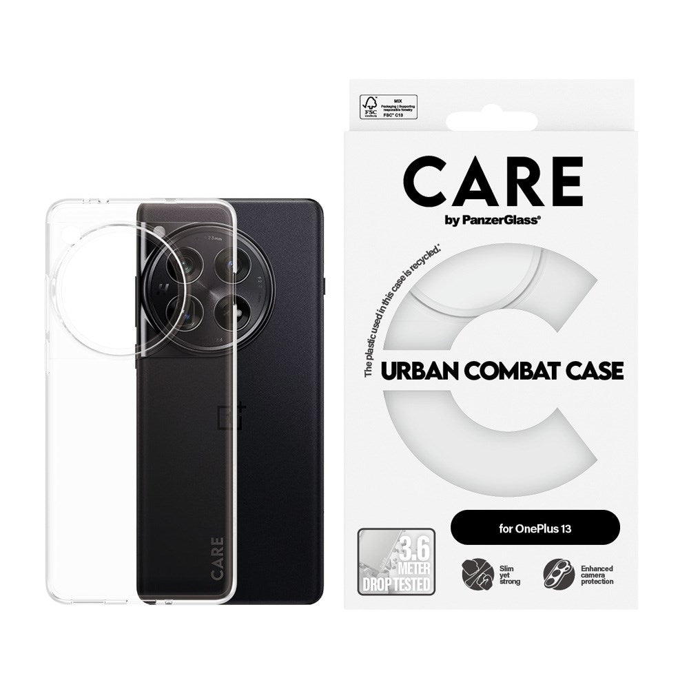 CARE by PanzerGlass OnePlus 13 FASHION X-Ray Soft Basic Bagside Cover - Gennemsigtig