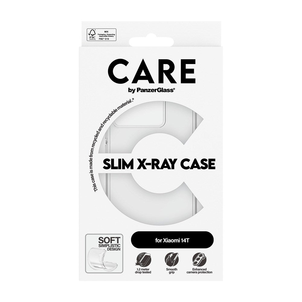 Xiaomi 14T - CARE by PanzerGlass FASHION X-Ray Soft Basic Cover - Gennemsigtig