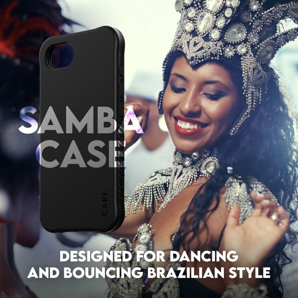 iPhone 16e CARE by PanzerGlass Fashionable Samba Cover - MagSafe Kompatibel - Sort