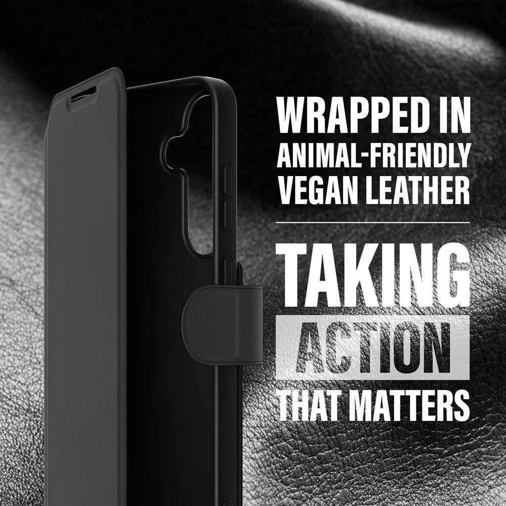 CARE by PanzerGlass Samsung Galaxy S25+ (Plus) Feature Wallet Case m. Kickstand - Sort