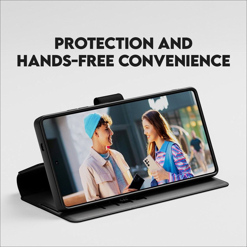 CARE by PanzerGlass Samsung Galaxy S25 Ultra Feature Wallet Case m. Kickstand - Sort