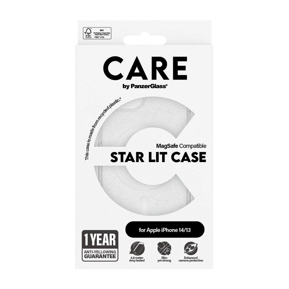 CARE by PanzerGlass iPhone 13 / 14 FLAGSHIP Urban Combat Cover - MagSafe Kompatibel - Star Lit / White