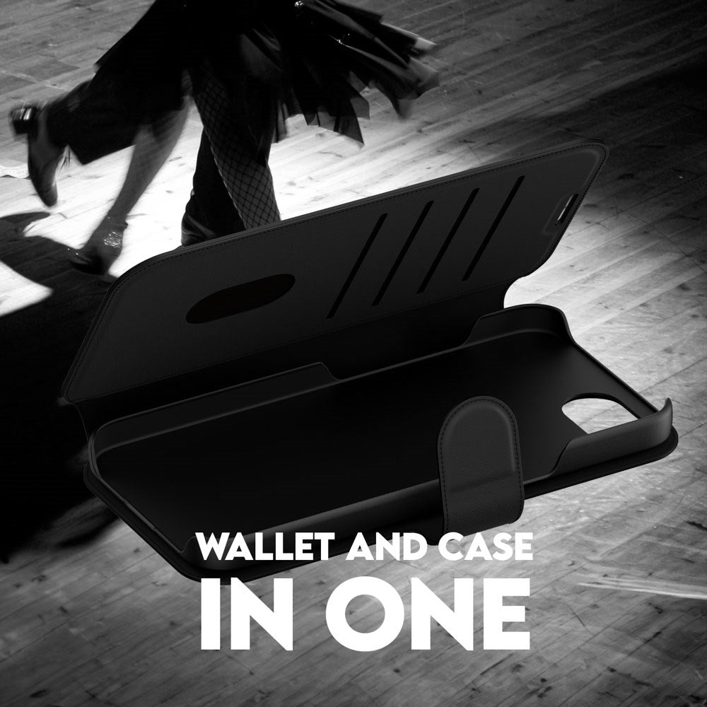 CARE by PanzerGlass iPhone 16e Feature Tango 2-in-1 Flip Cover m. Pung - Sort